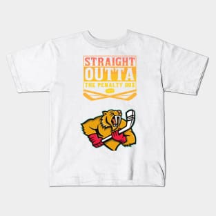 Straight outta the penalty box panther Kids T-Shirt